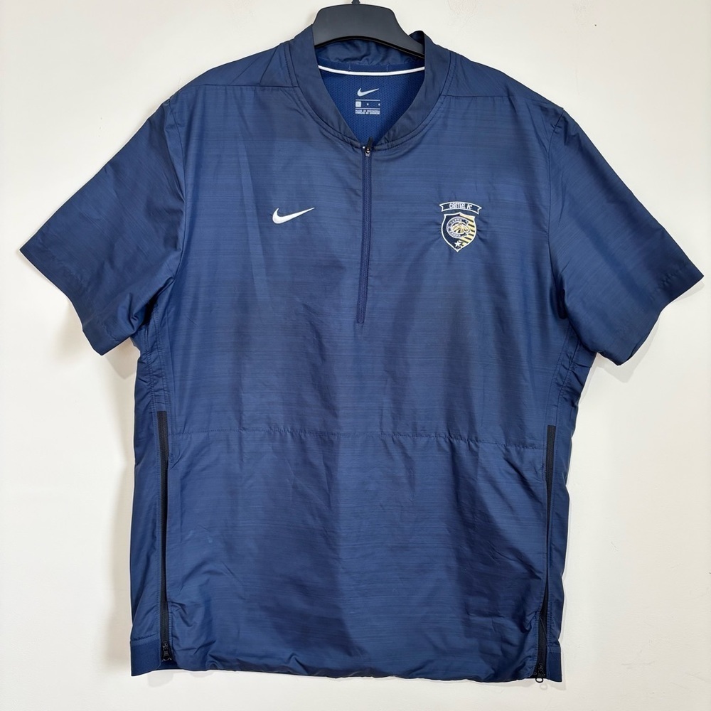 Nike Penn State Nittany Lions Sideline Quarter Zip Navy Windbreaker Coach Jacket